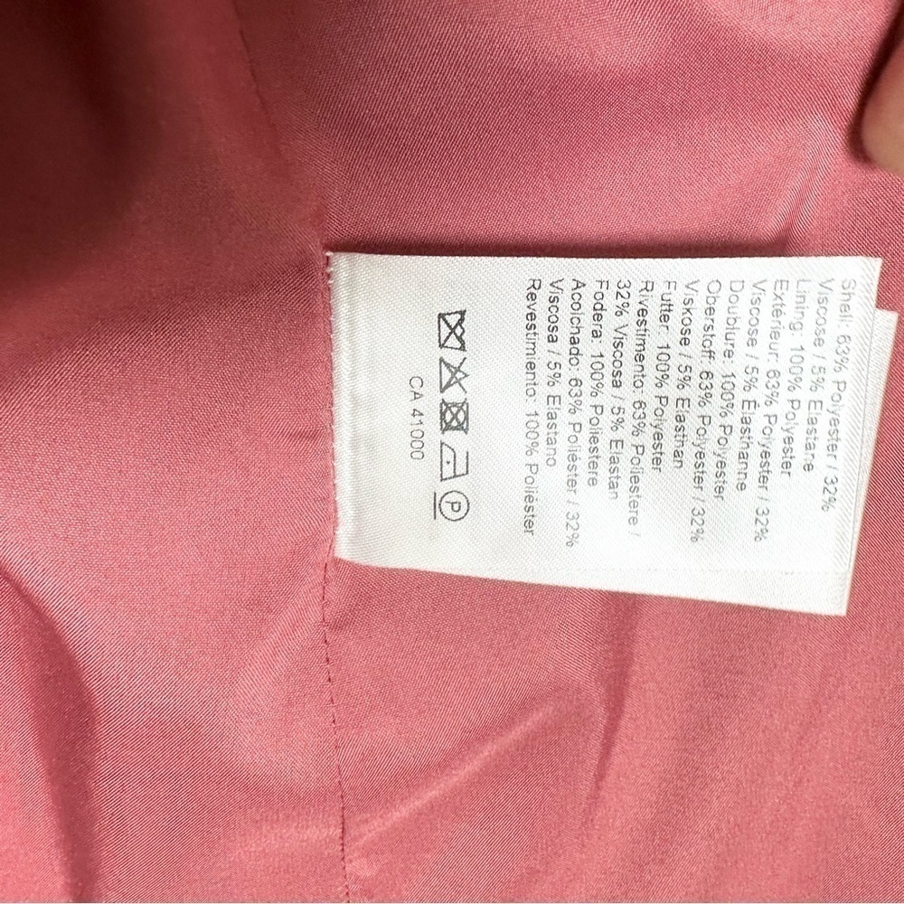 Just Female Maxime Single Breasted Pink Check Plaid Blazer Size S NWT $239 - Picture 12 of 13